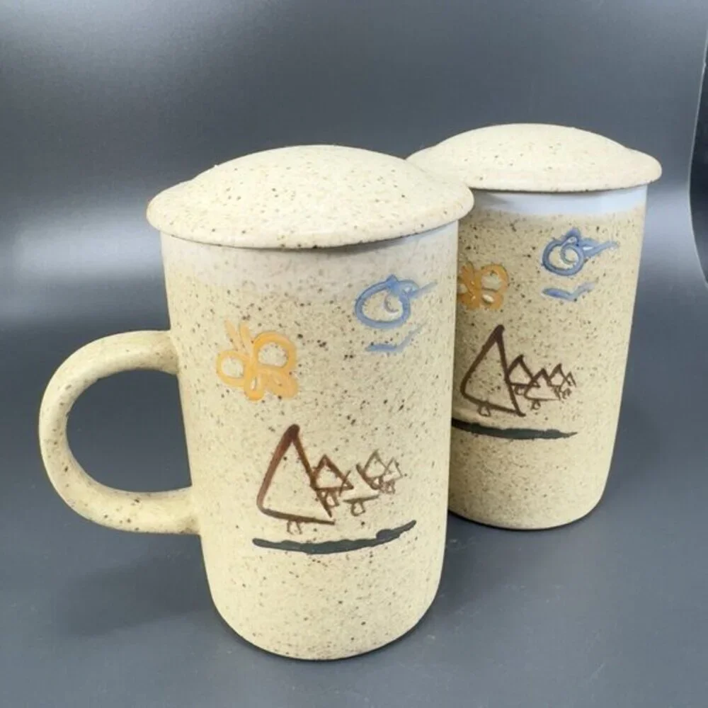 Ceramic Mugs vintage hand